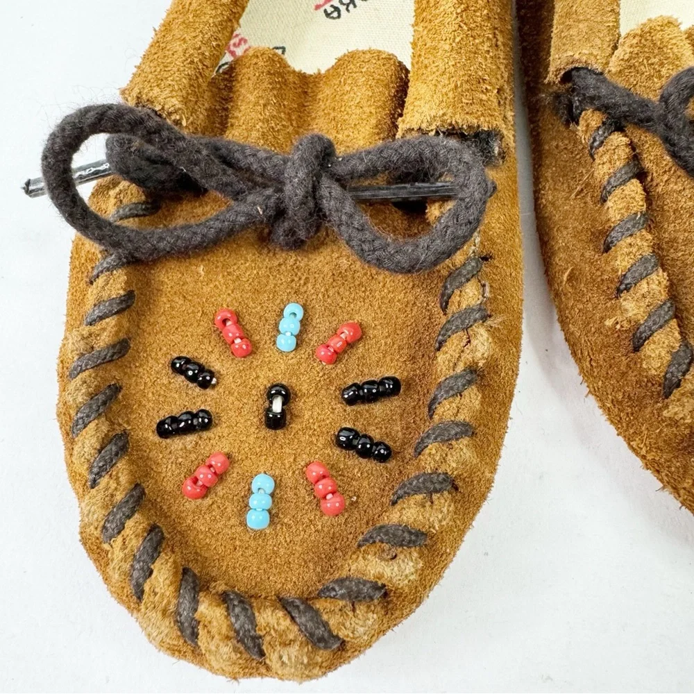 Minnetonka beaded brown